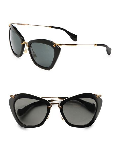 Miu Miu Catwalk Sunglasses, Black 